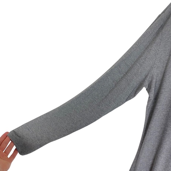 Skims Soft Lounge Button Up Henley Onesie Womens Plus Size 3X Heathered Grey LS - Picture 5 of 16